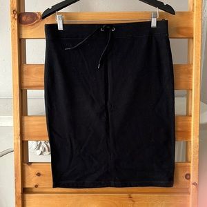 Joe Fresh black sweatskirt with elastic waistband